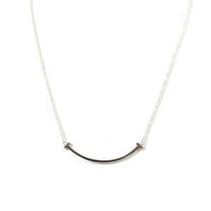 Tiffany T sterling silver smile pendent